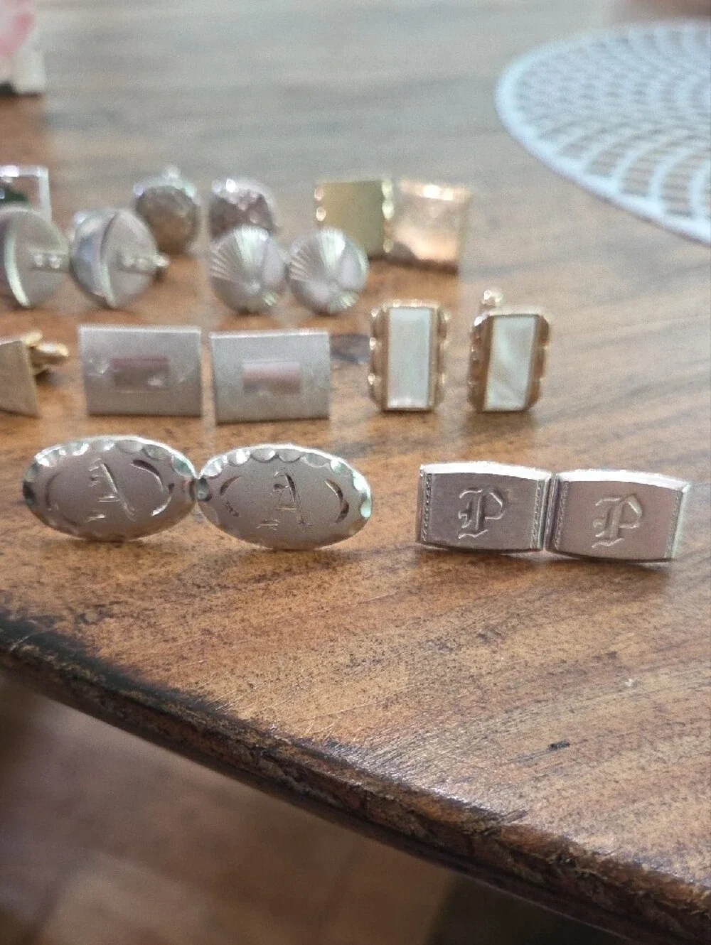 Classic Silver and Gold Men's Cufflink Set